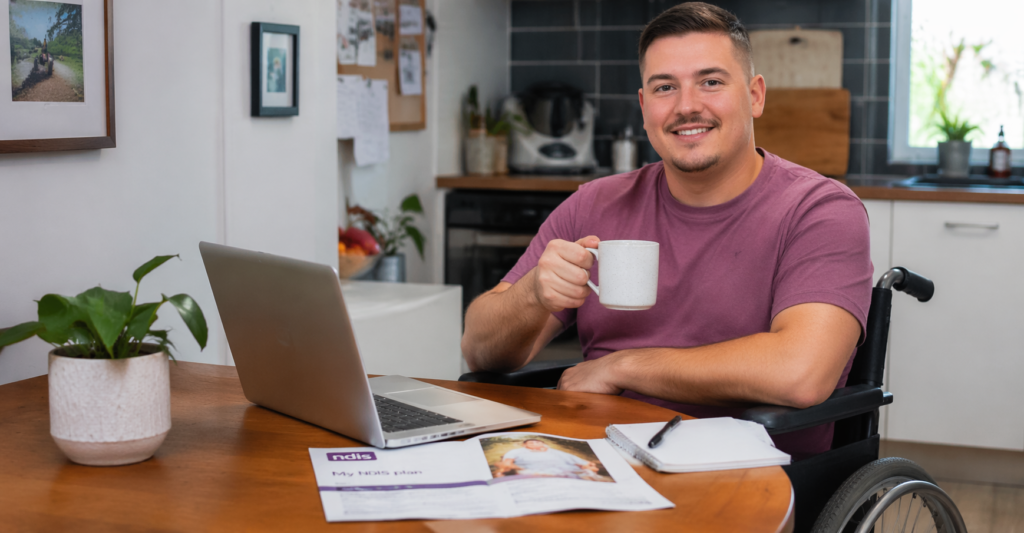A person successfully choosing between Self Managed vs. Agency Managed NDIS paths.