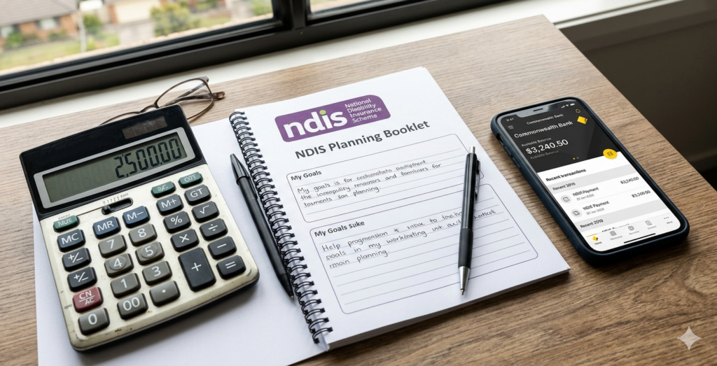 Organizing an NDIS plan and managing provider payments.
